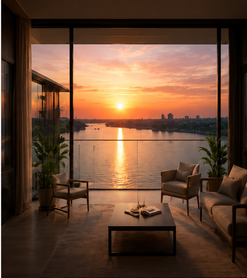 Bellevue Waterfront Balcony View